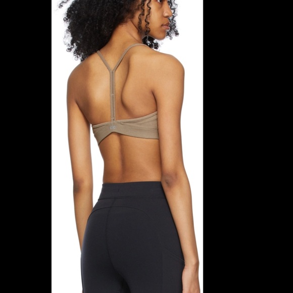 ALO Ribbed Blissful Bra White Small - Picture 7 of 9